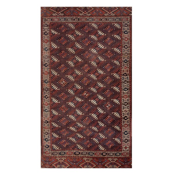 19th Century Russian Yamoud Turkmen Carpet